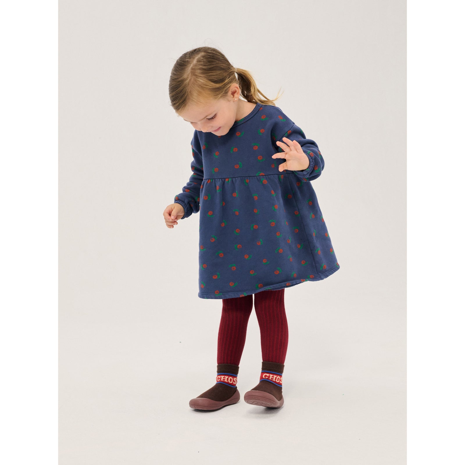 Stamp Bloom All Over Fleece Dress