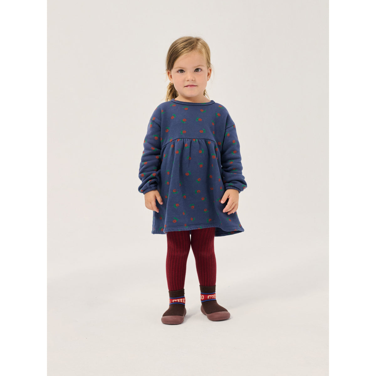 Stamp Bloom All Over Fleece Dress