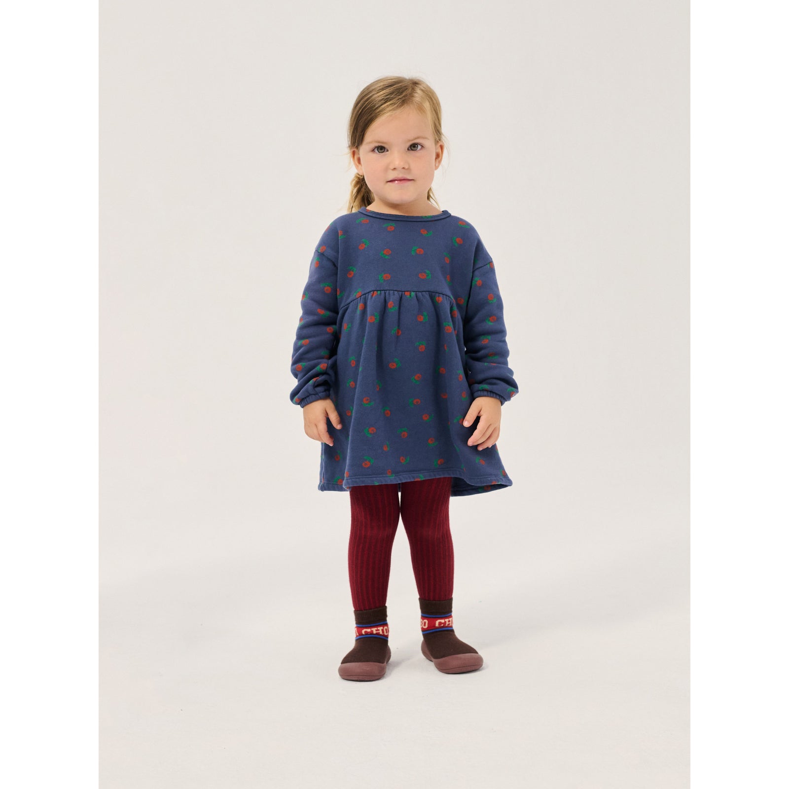 Stamp Bloom All Over Fleece Dress
