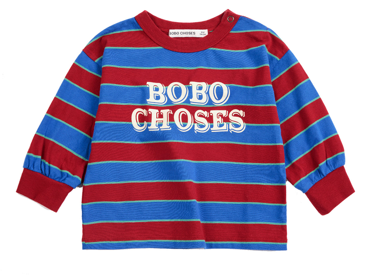 Bobo Choses Embossed Stripes T-Shirt