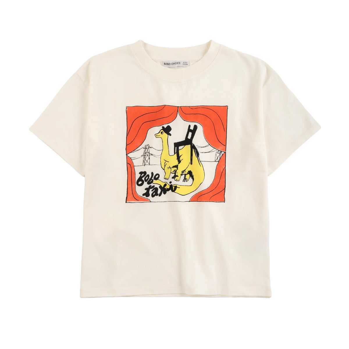 Bobo Choses Taxi Saurus T-Shirt, All About Monsters collection