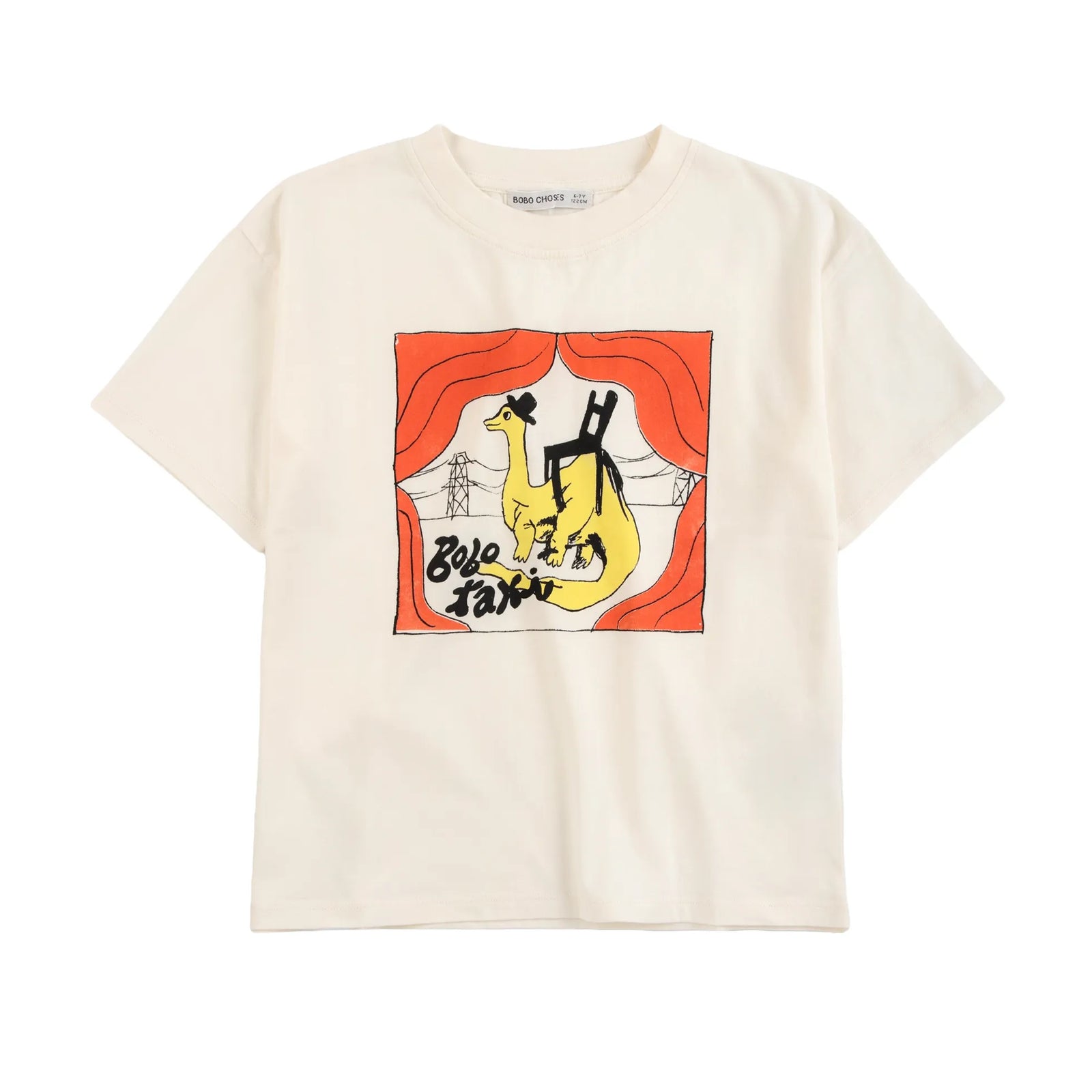 Bobo Choses Taxi Saurus T-Shirt, All About Monsters collection