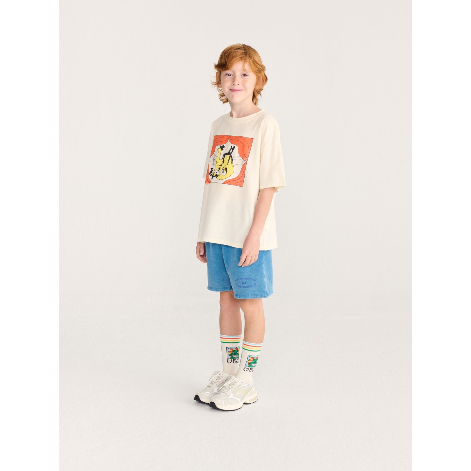 Bobo Choses Taxi Saurus T-Shirt, All About Monsters collection, view 4