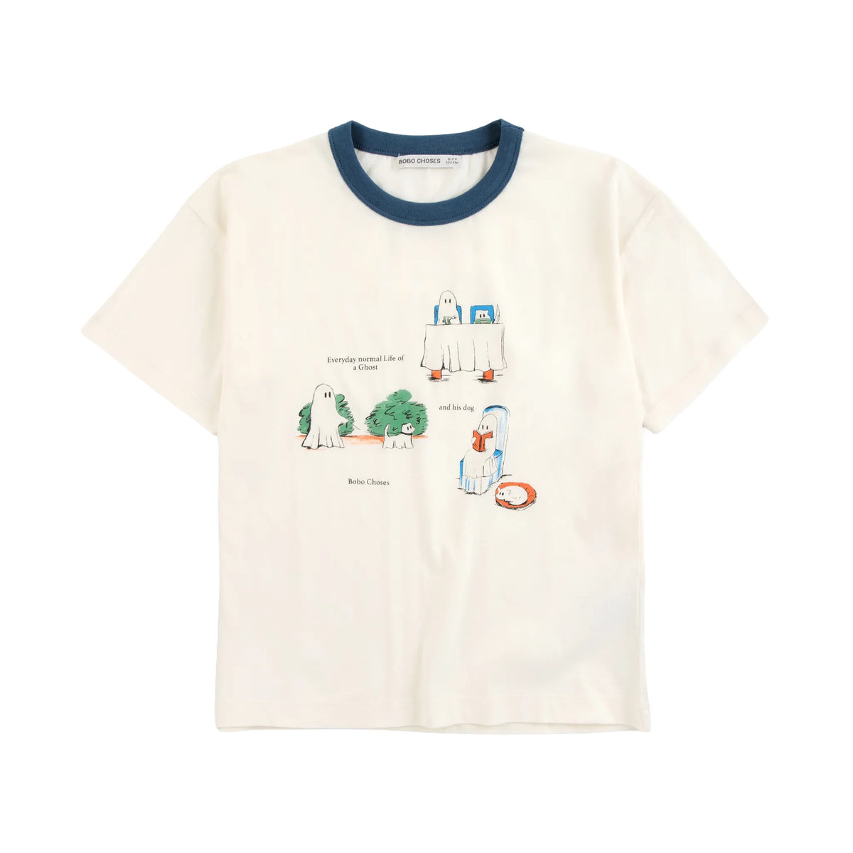 Bobo Choses Everyday Ghosts T-Shirt, All About Monsters collection