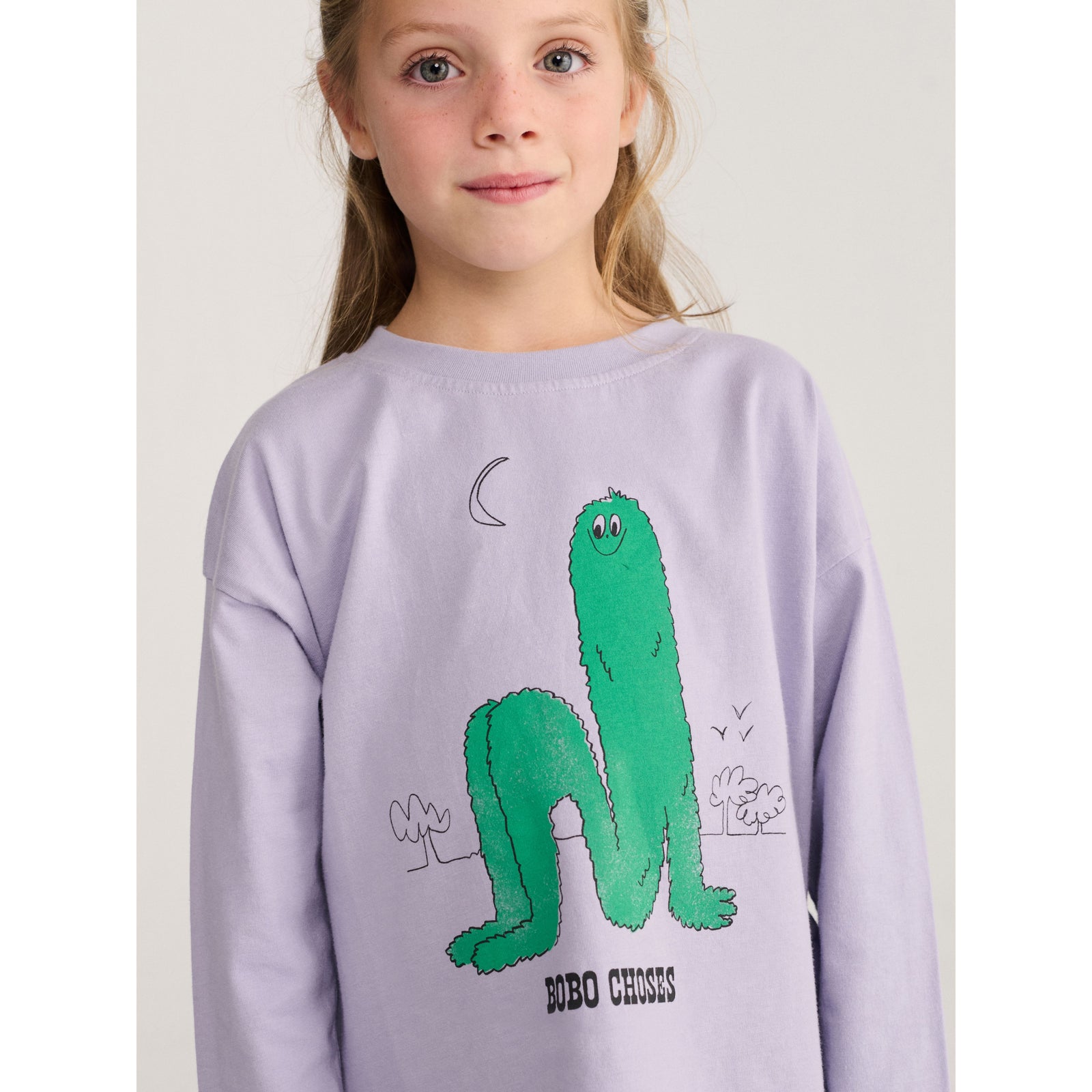 Bobo Choses Long Puff T-Shirt, All About Monsters collection, view 2