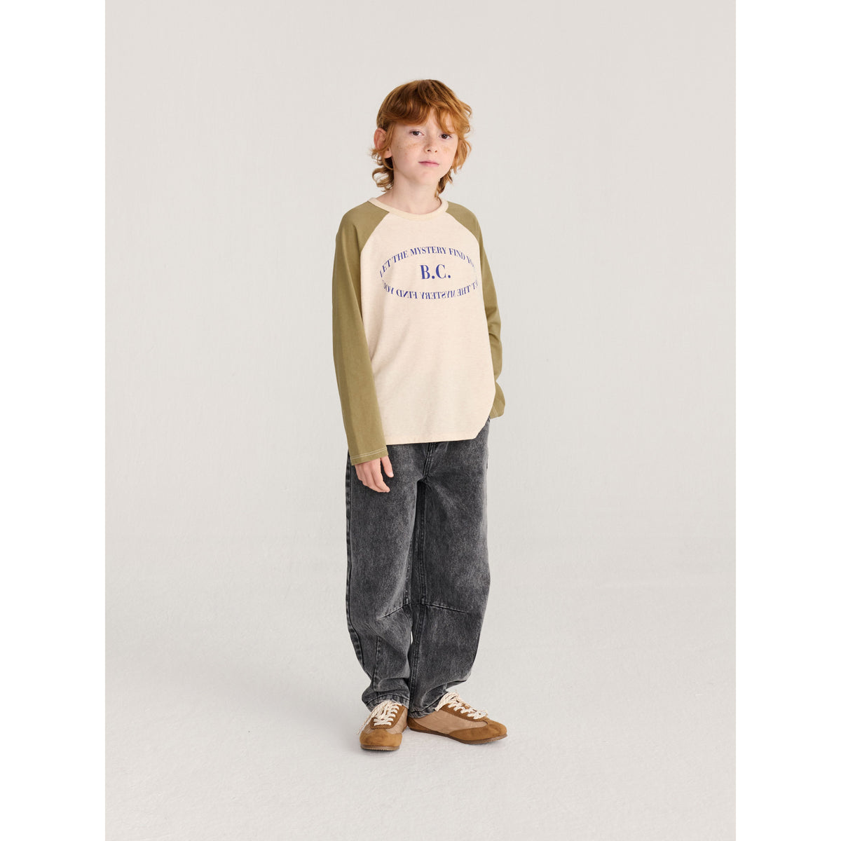 Bobo Choses Mystery Bc Raglan Sleeves T-Shirt, All About Monsters collection, view 3