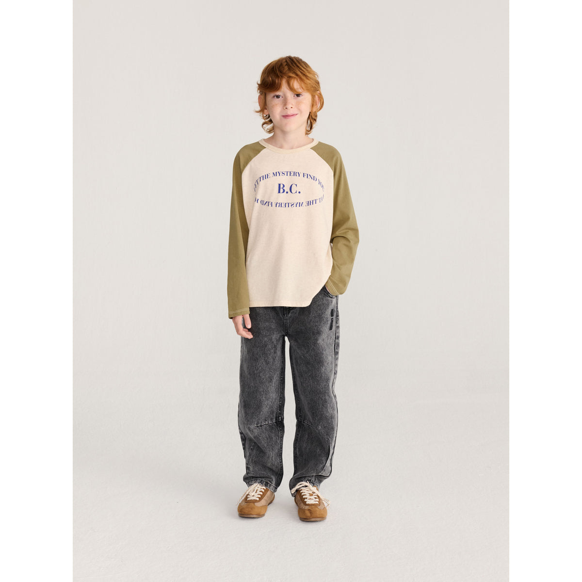 Bobo Choses Mystery Bc Raglan Sleeves T-Shirt, All About Monsters collection, view 4