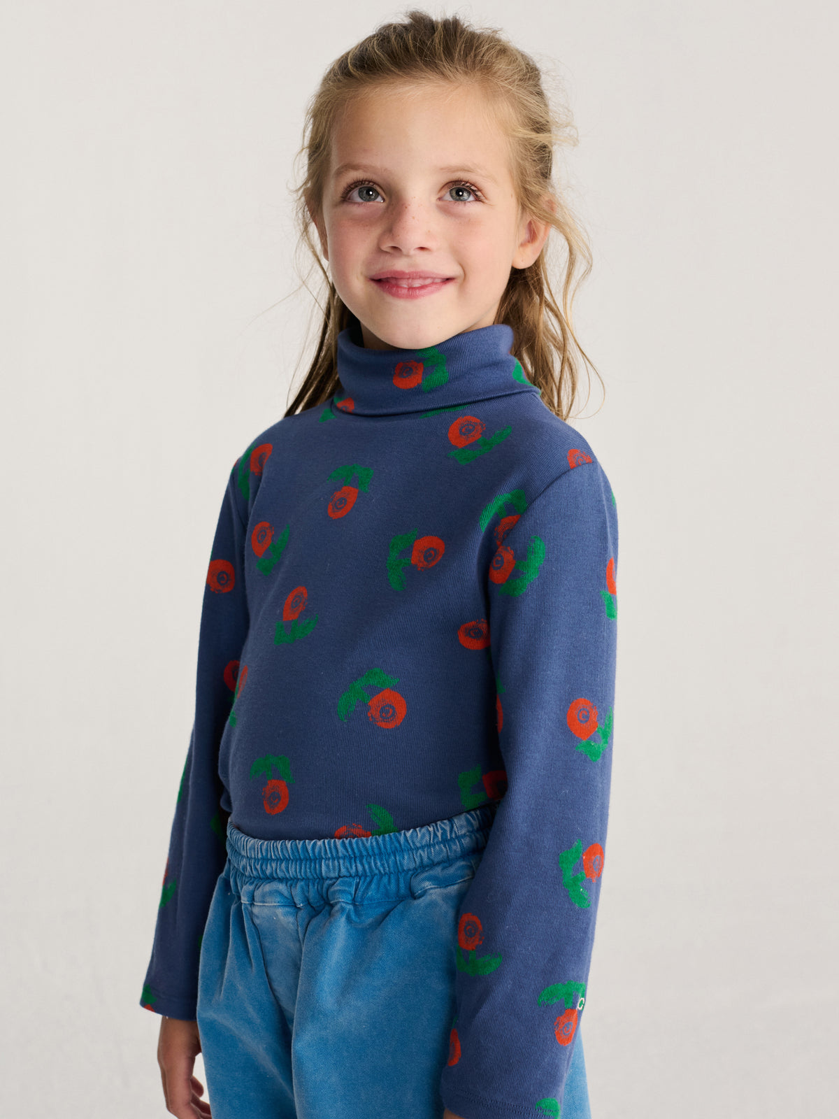 Stamp Bloom All Over Turtleneck T-Shirt