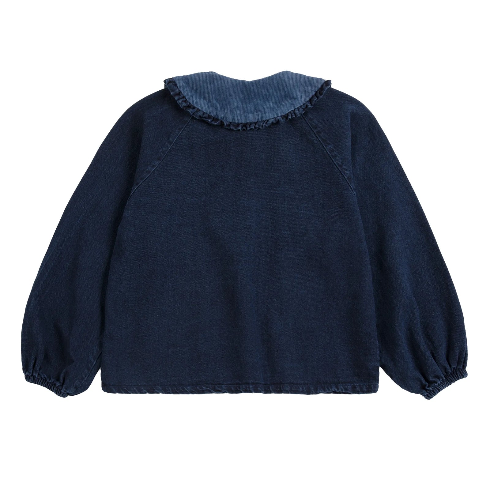 Bobo Choses Mystery Bc Denim Blouse, All About Monsters collection, view 3