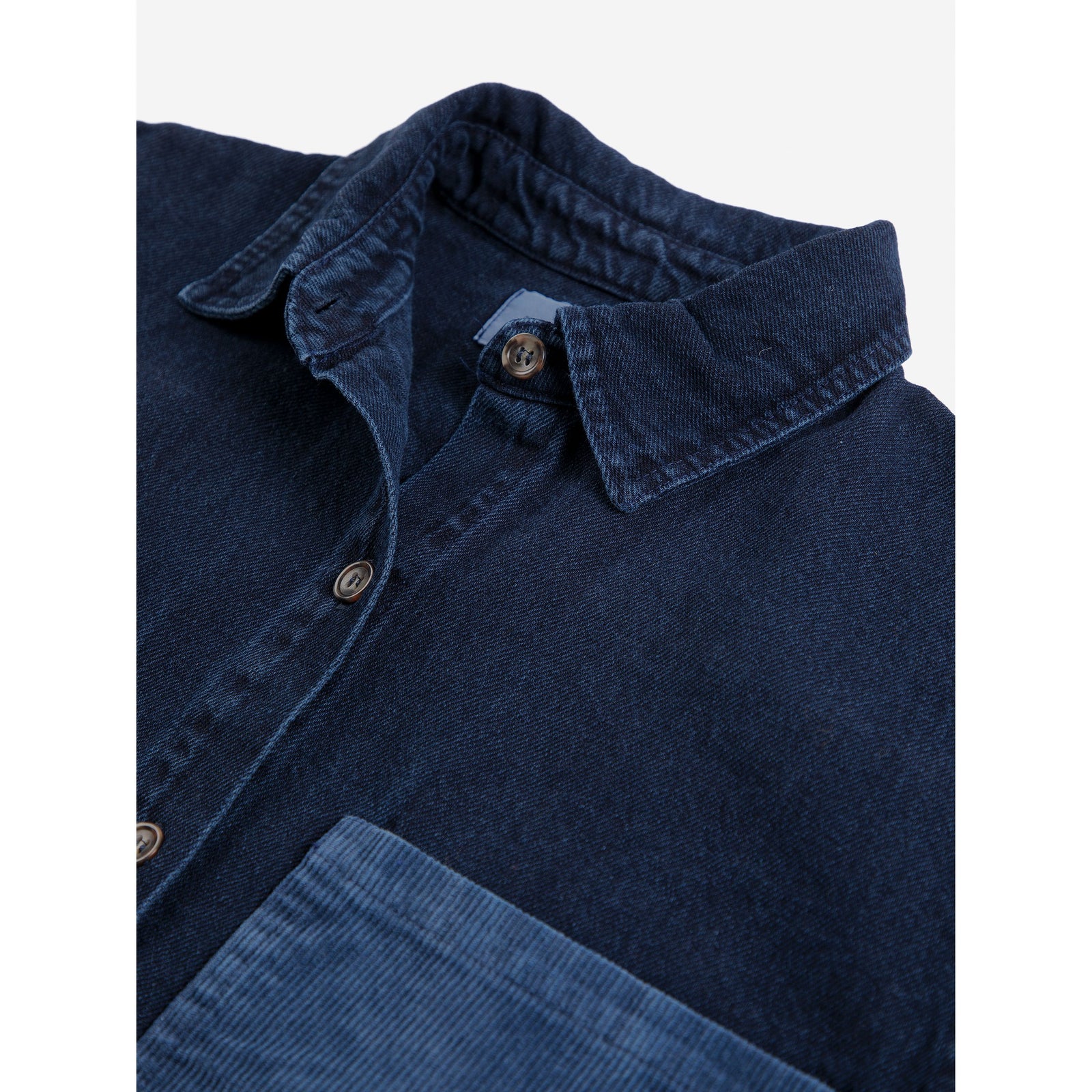 Bobo Choses Booo Bo Choses Tag Denim Shirt, All About Monsters collection, view 4