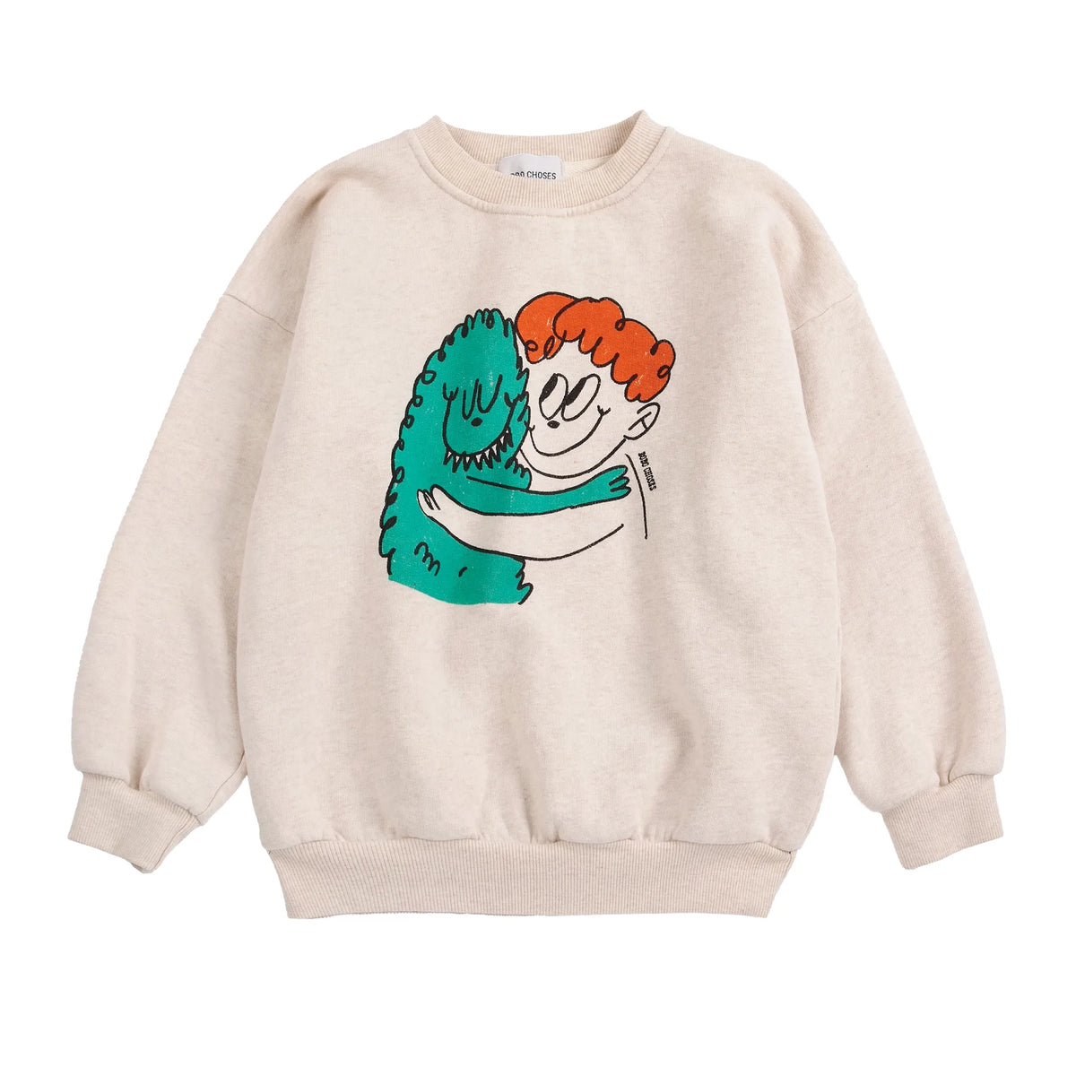 Bobo Choses Hug Hairy Monster Sweatshirt, All About Monsters collection