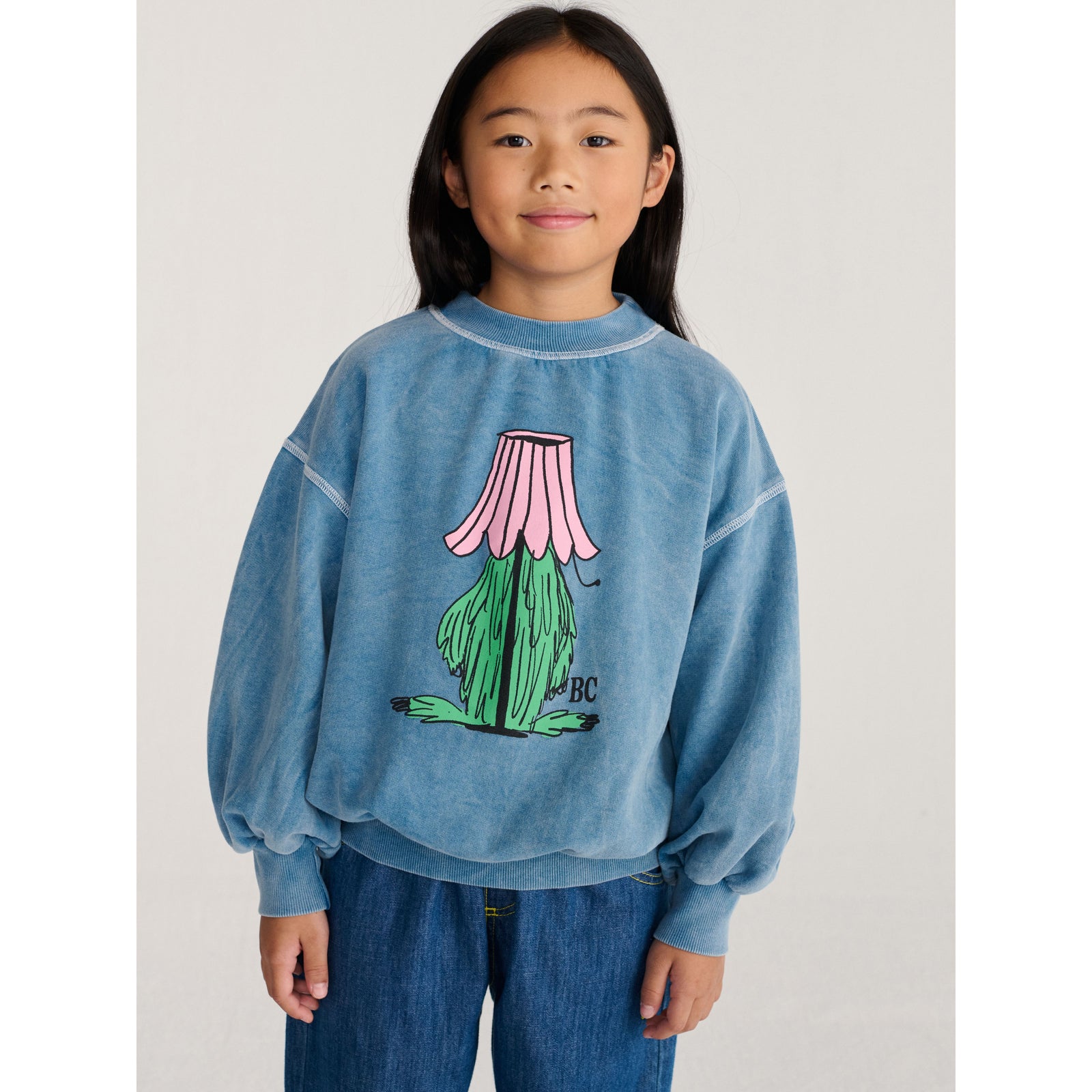 Bobo Choses Hidden Monster Sweatshirt, All About Monsters collection, view 2