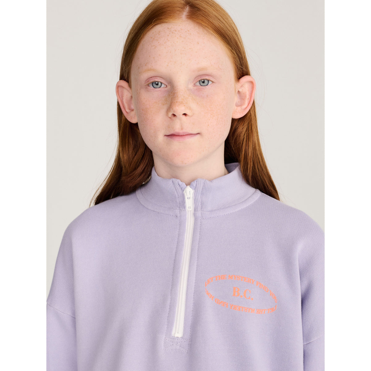 Bobo Choses Mystery Bc Half Zipped Sweatshirt, All About Monsters collection, view 3