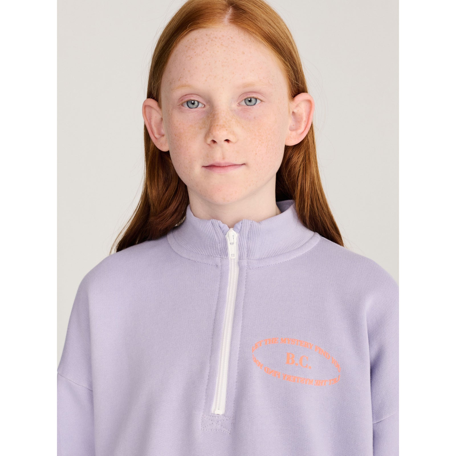 Bobo Choses Mystery Bc Half Zipped Sweatshirt, All About Monsters collection, view 3