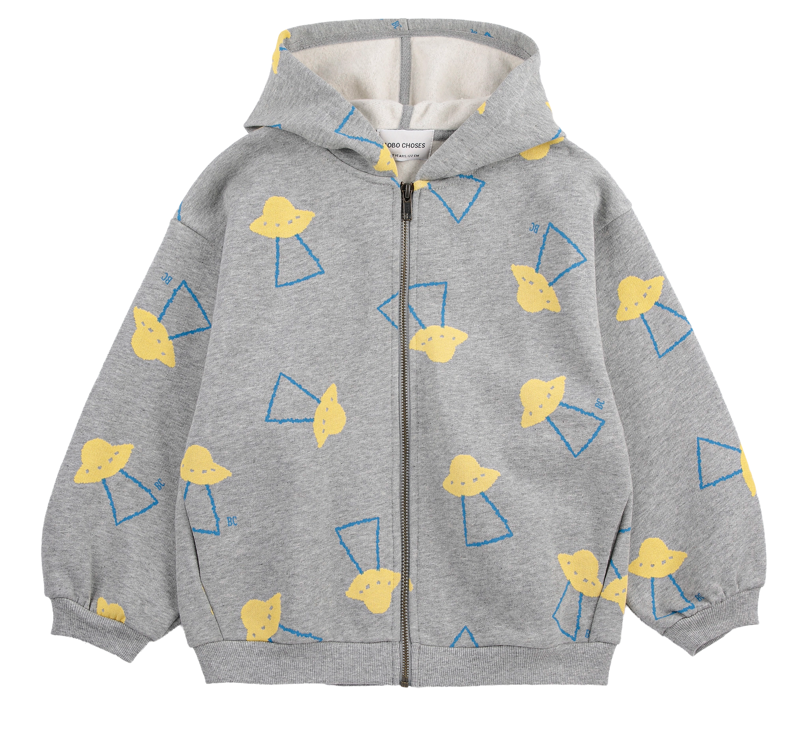 Pixel Abduction All Over Zipped Hoodie
