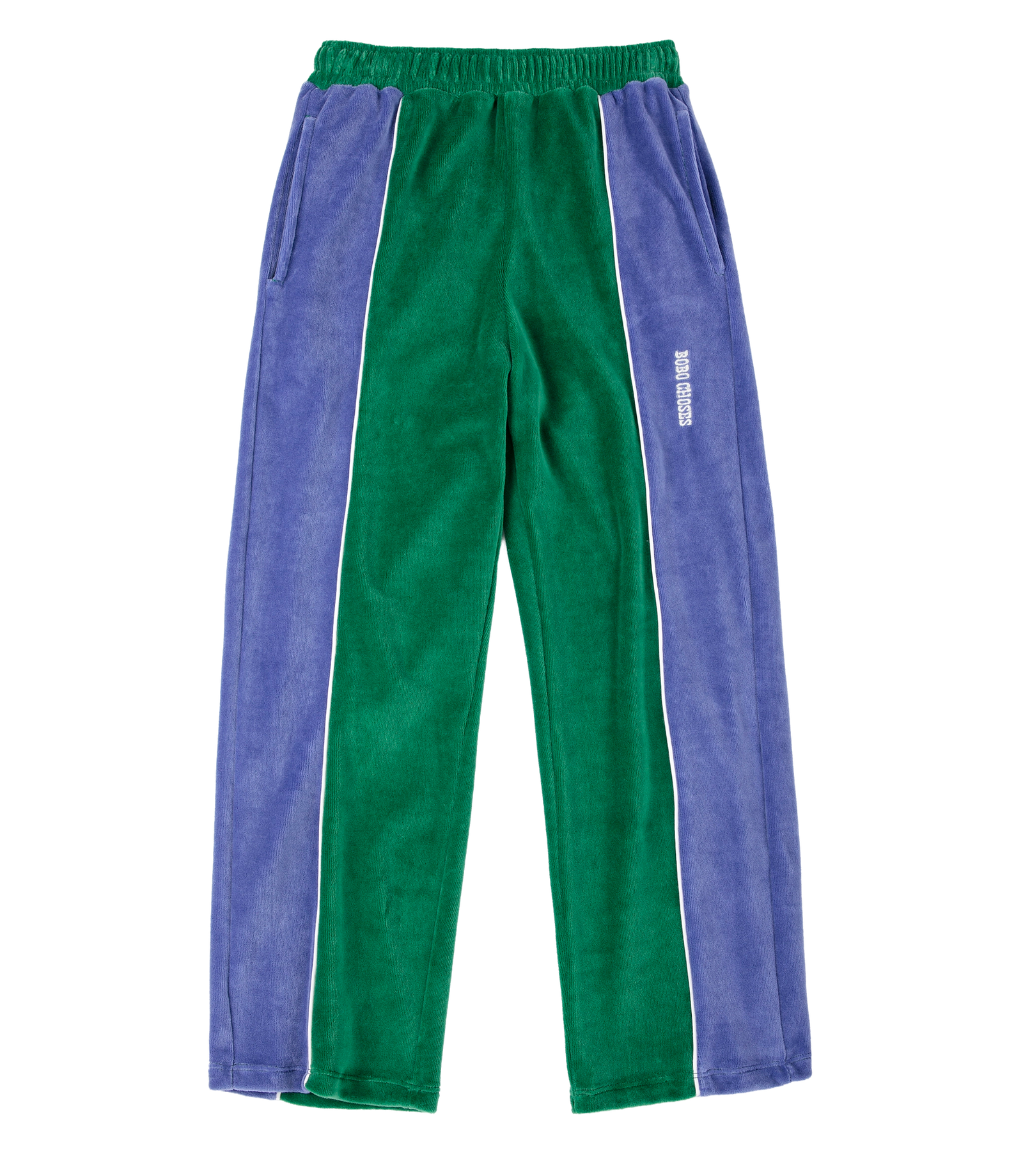Color Block Terry Cloth Jogging Pants