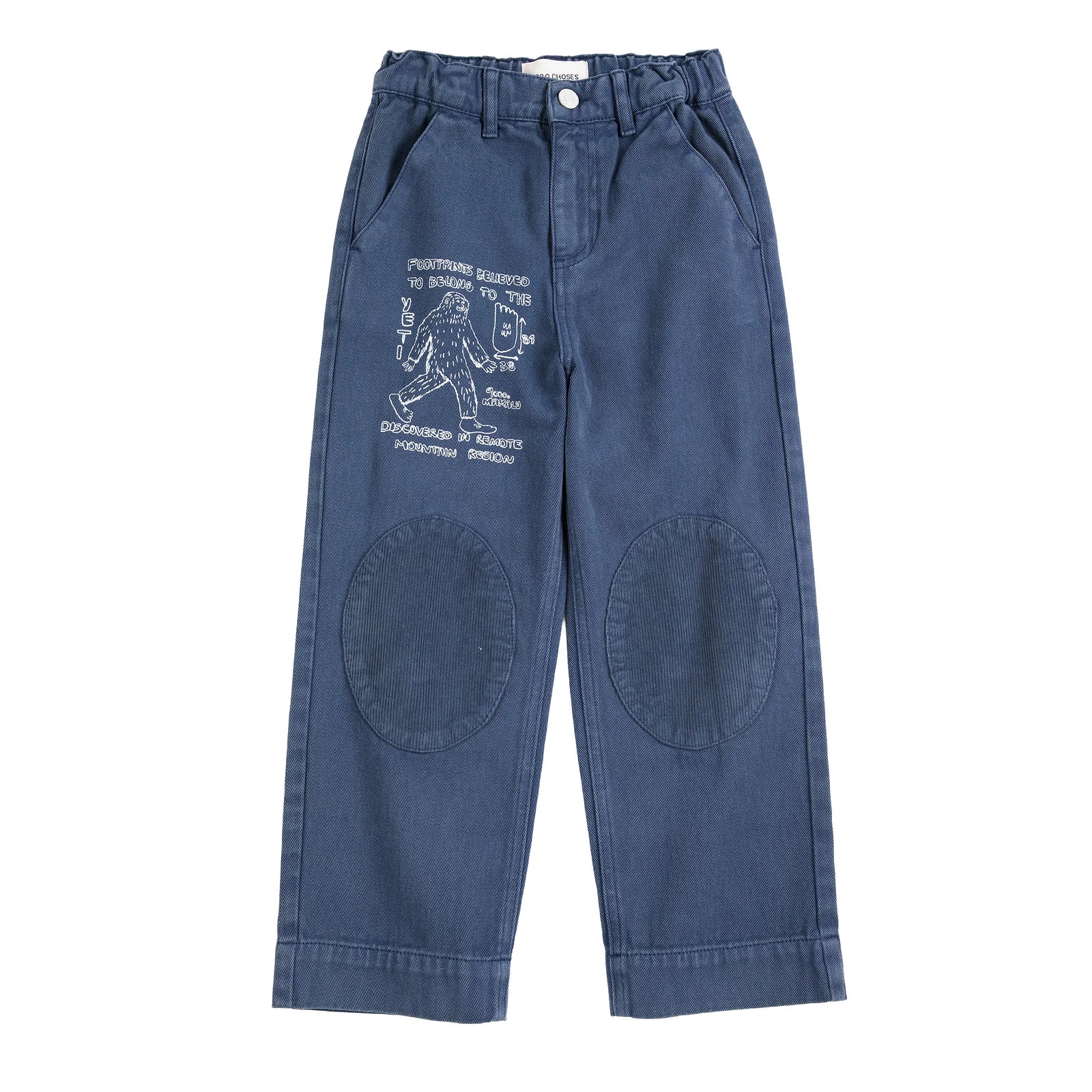 Bobo Choses Mr. Footish Knee Pads Woven Pants, All About Monsters collection