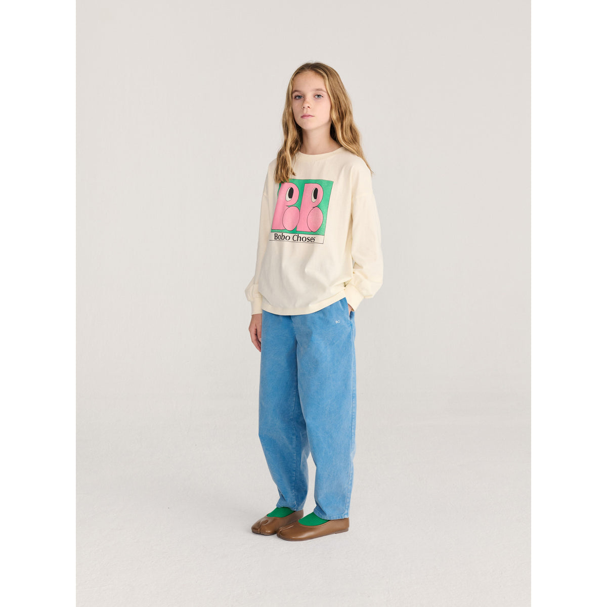 Bobo Choses Booo Bo Choses Tag Woven Pants, All About Monsters collection, view 7