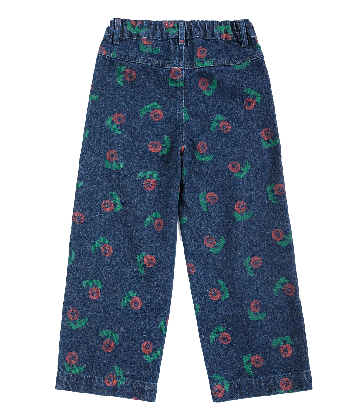 Stamp Bloom All Over Denim Pants