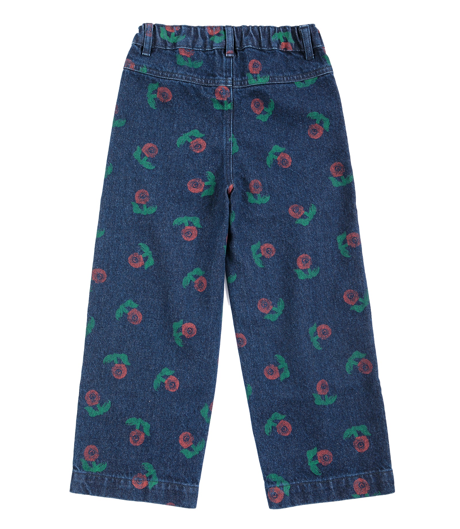 Stamp Bloom All Over Denim Pants