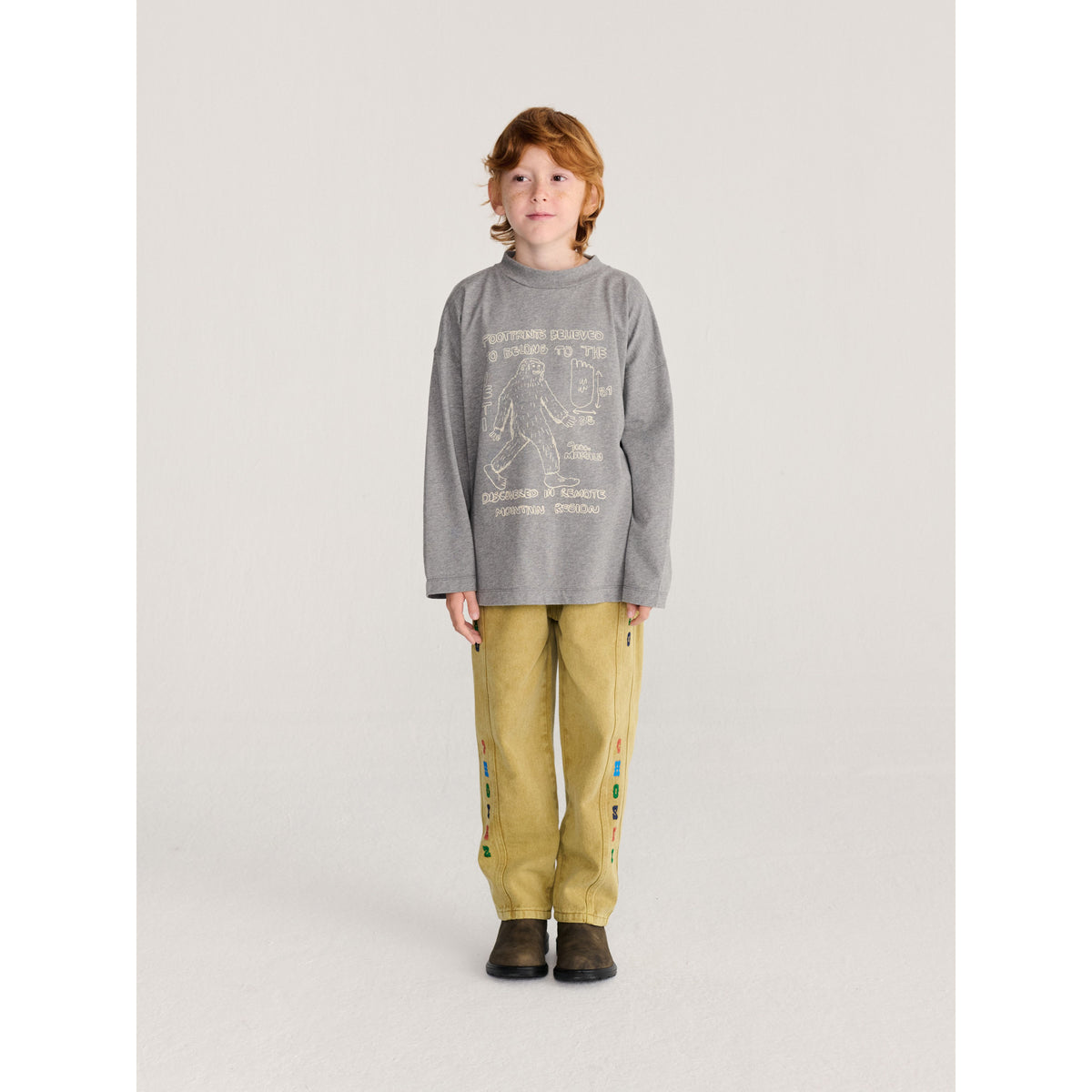 Bobo Choses Twill Pants, All About Monsters collection, view 4