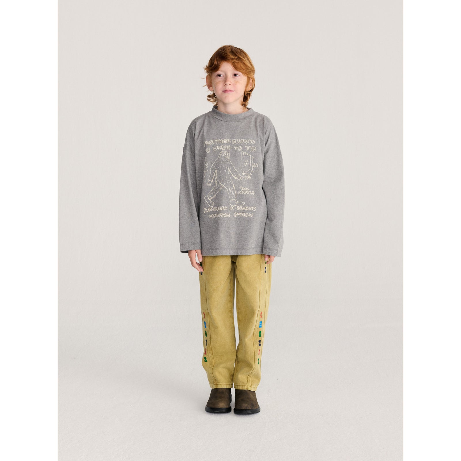 Bobo Choses Twill Pants, All About Monsters collection, view 4