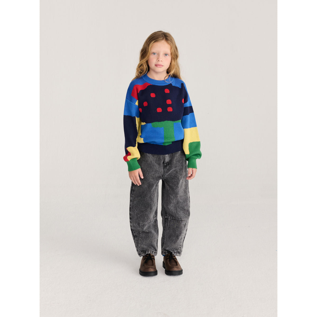 Bobo Choses Beast Tag Denim Pants, All About Monsters collection, view 6