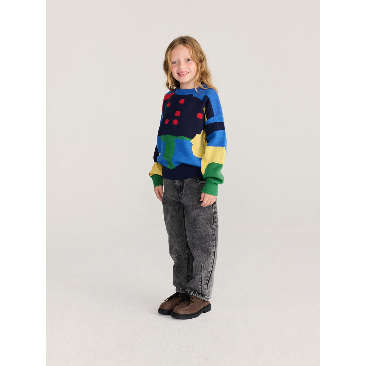 Bobo Choses Beast Tag Denim Pants, All About Monsters collection, view 7