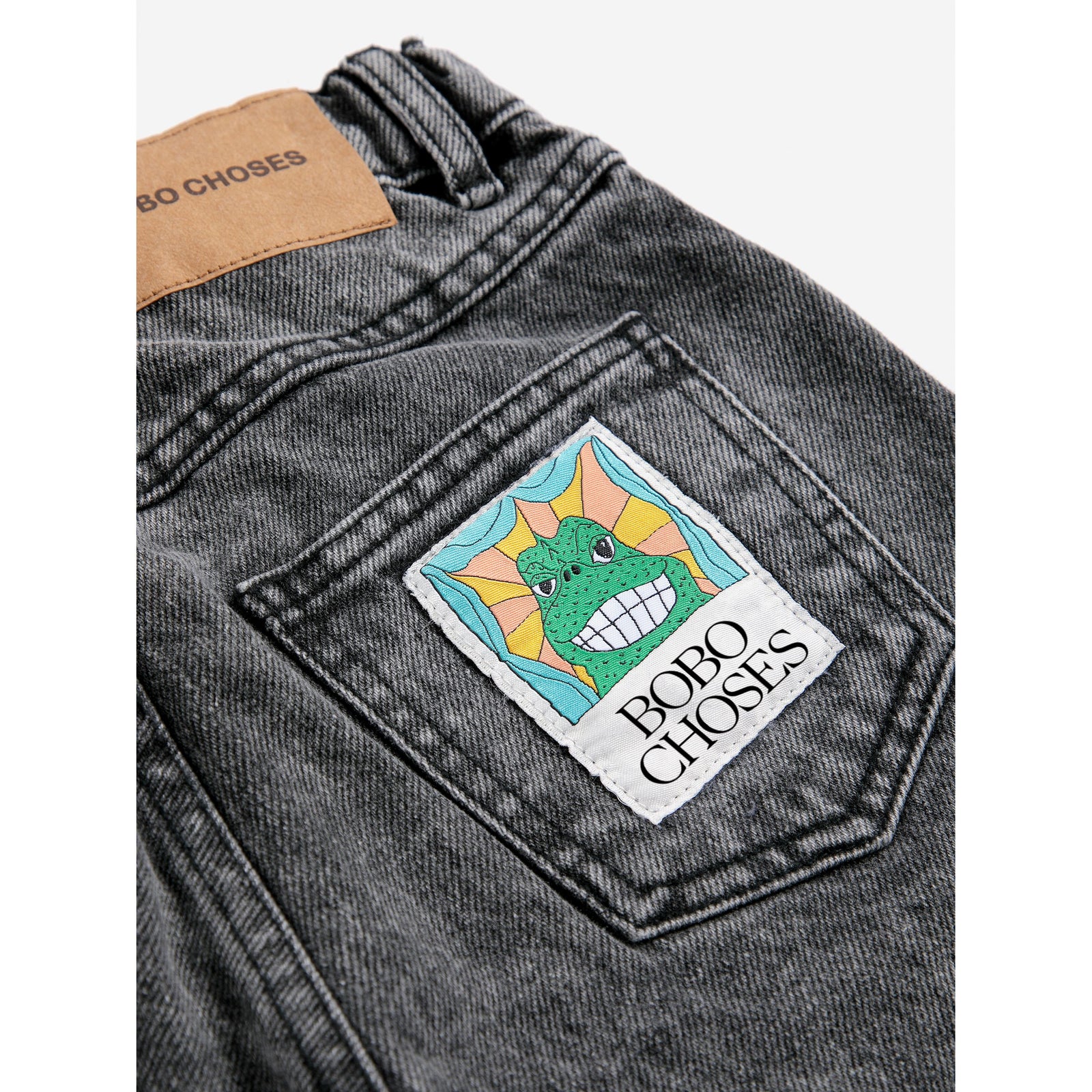 Bobo Choses Beast Tag Denim Pants, All About Monsters collection, view 4