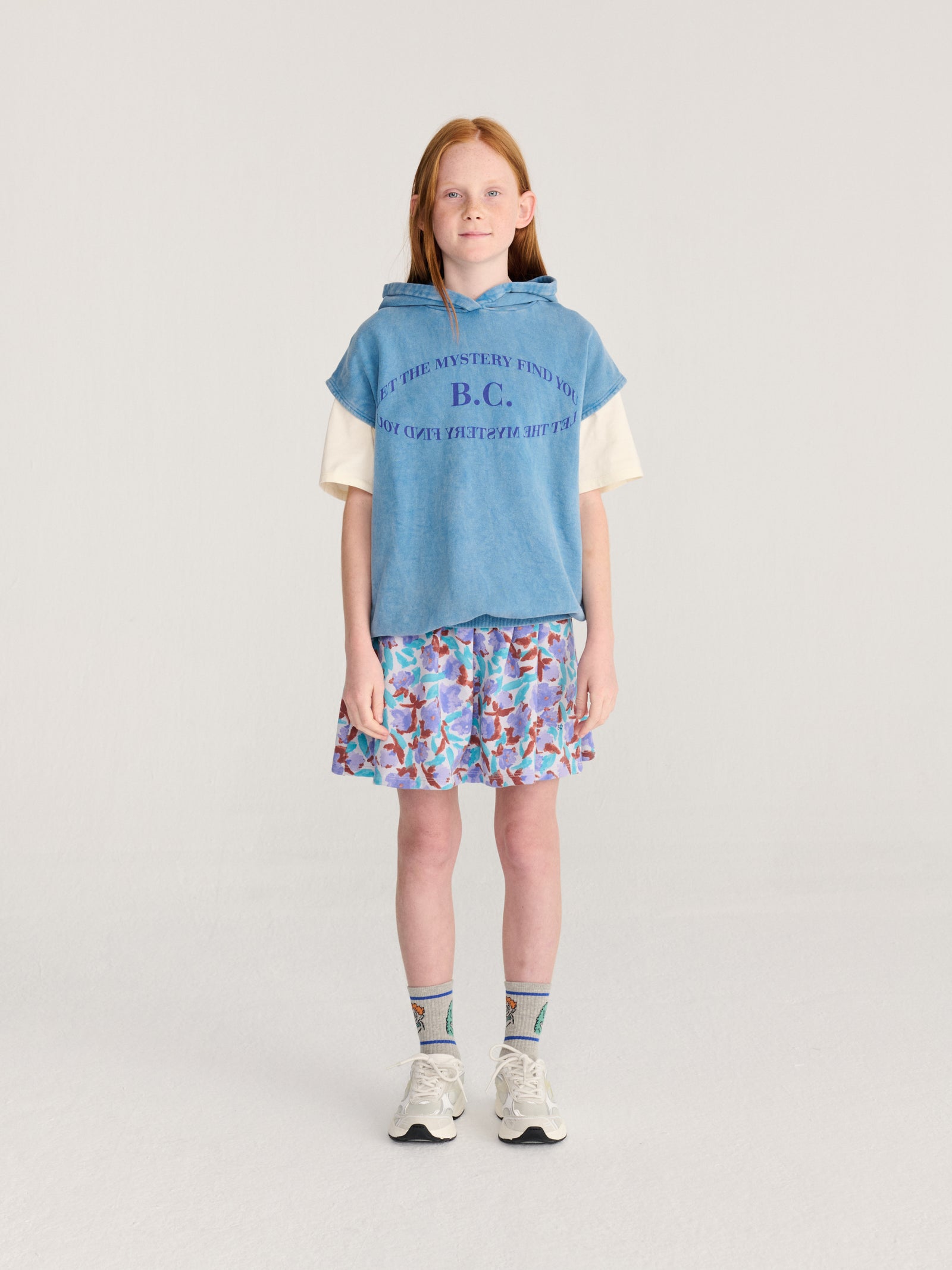 Watercolor All Over Fleece Skirt