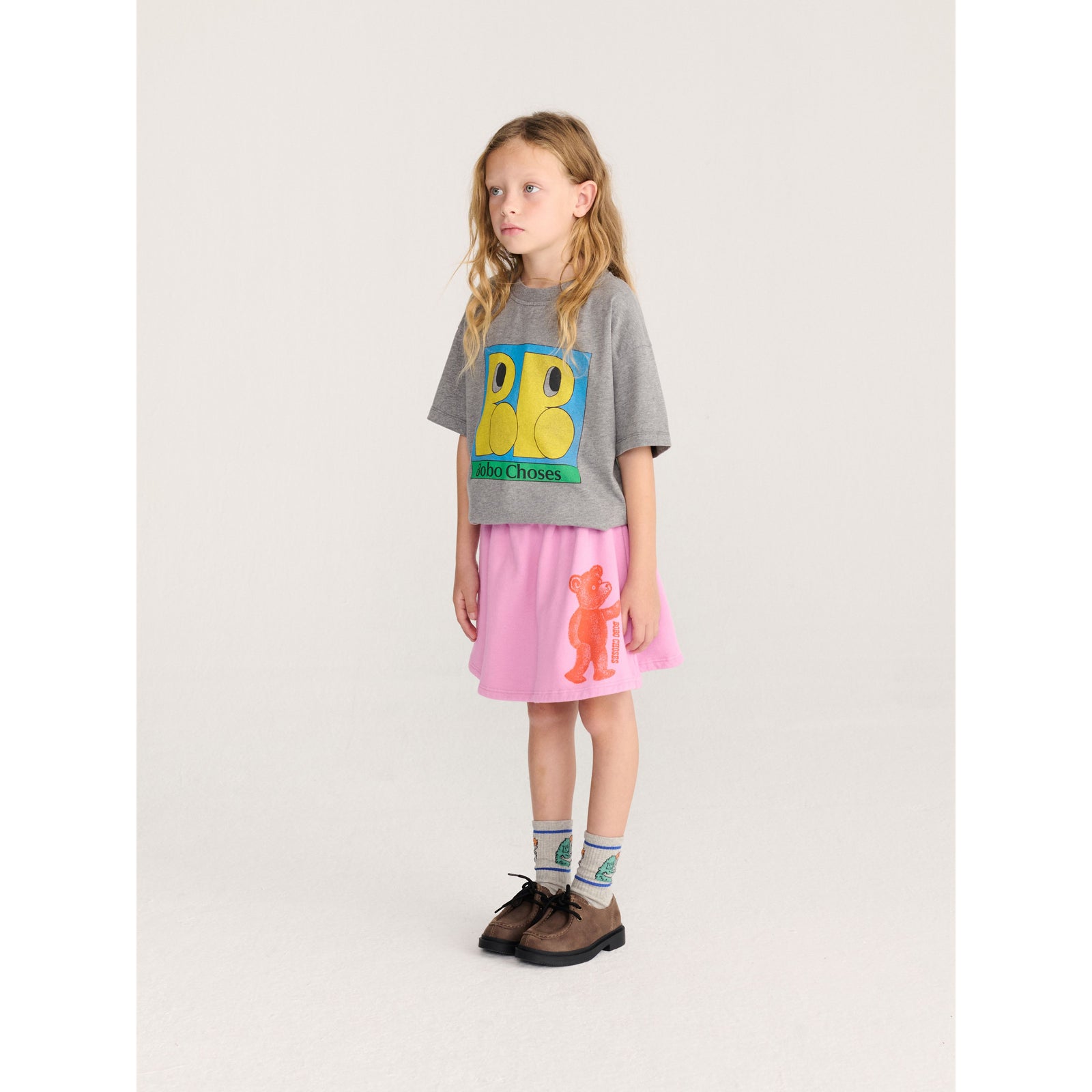 Bobo Choses Softpaw Monster Fleece Skirt, All About Monsters collection, view 4
