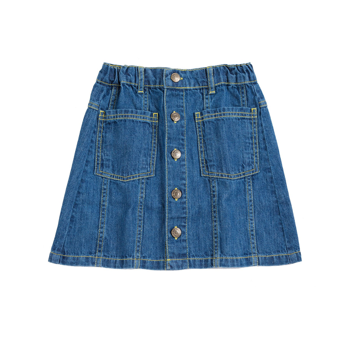 Bobo Choses Booo Bo Choses Tag Denim Skirt, All About Monsters collection