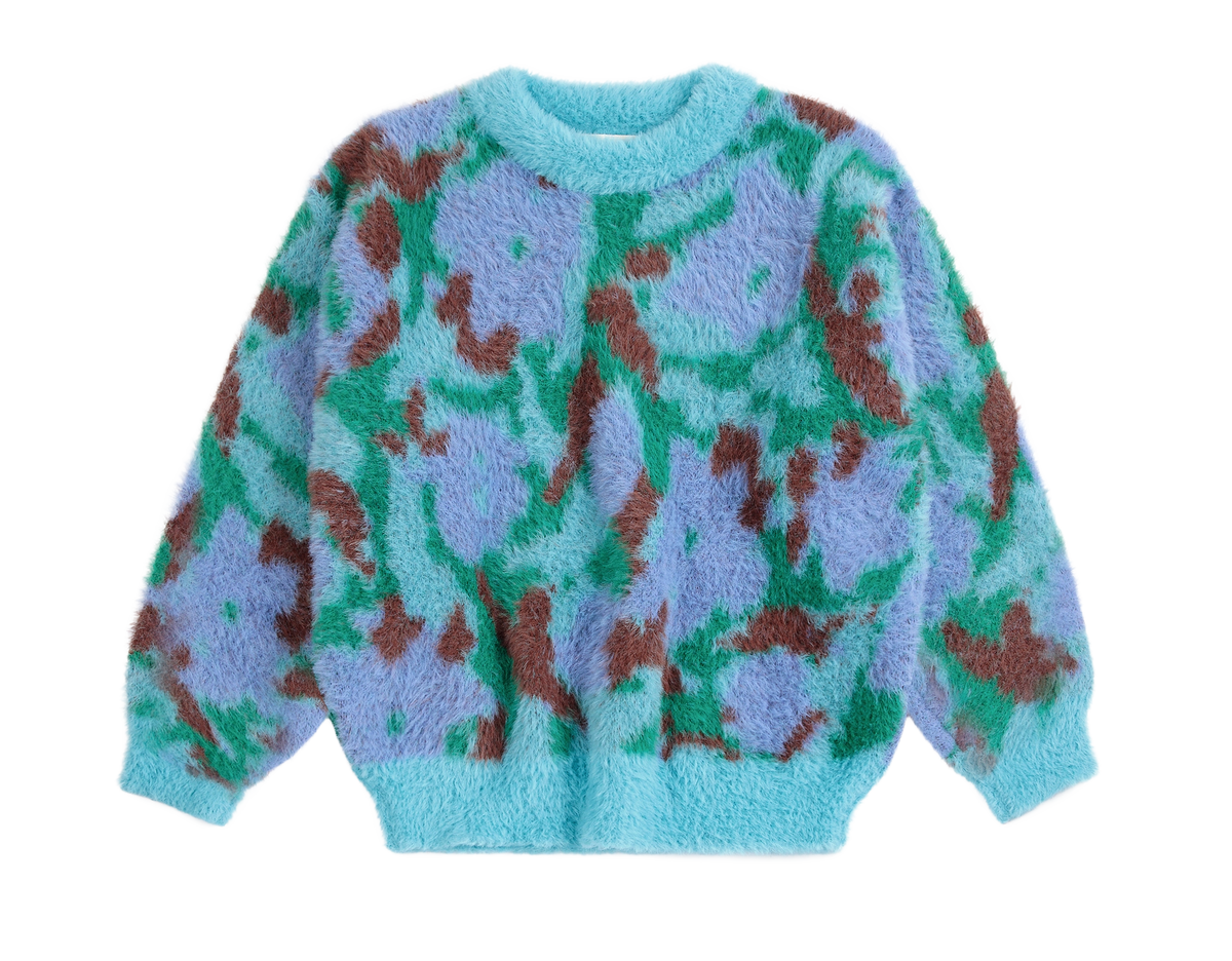 Watercolor All Over Jacquard Jumper