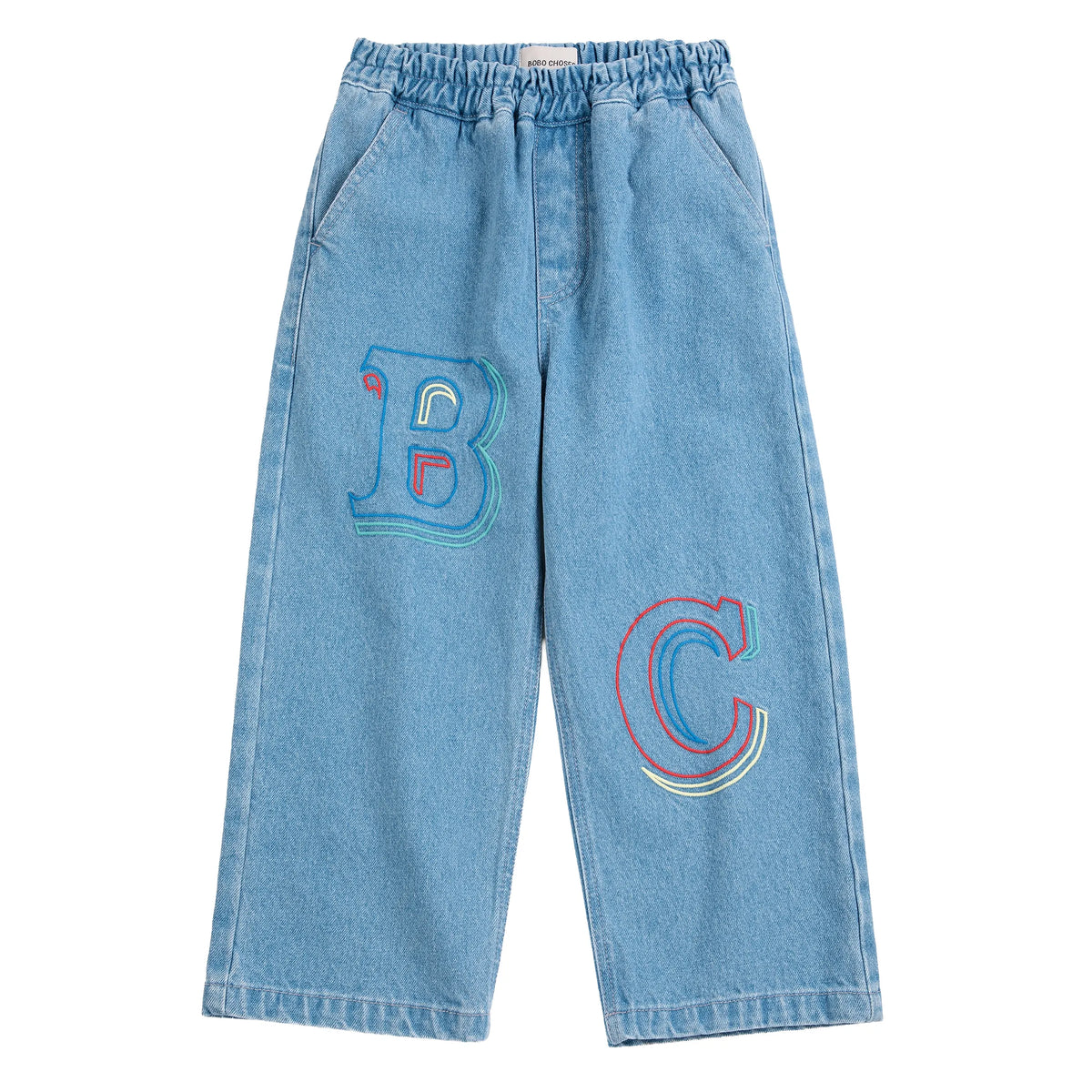 Bobo Choses Embossed Denim Pants