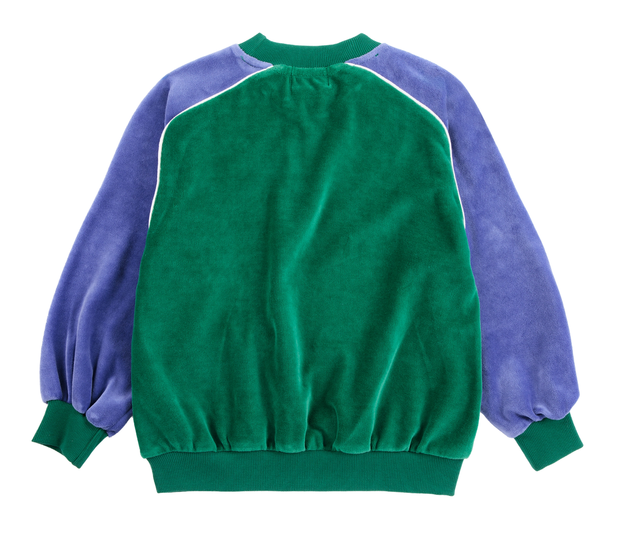 Color Block Terry Cloth Sweatshirt