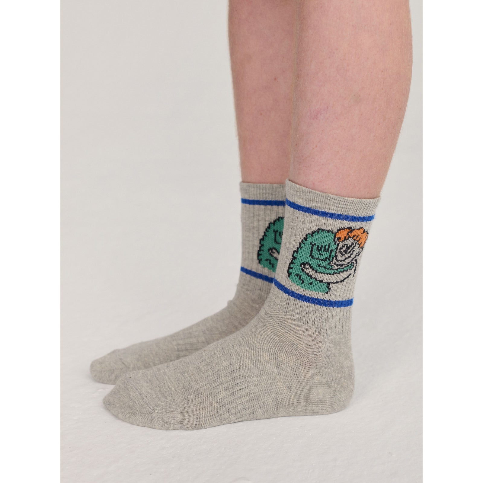 Bobo Choses Hug Hairy Monster Short Socks, All About Monsters collection, view 4