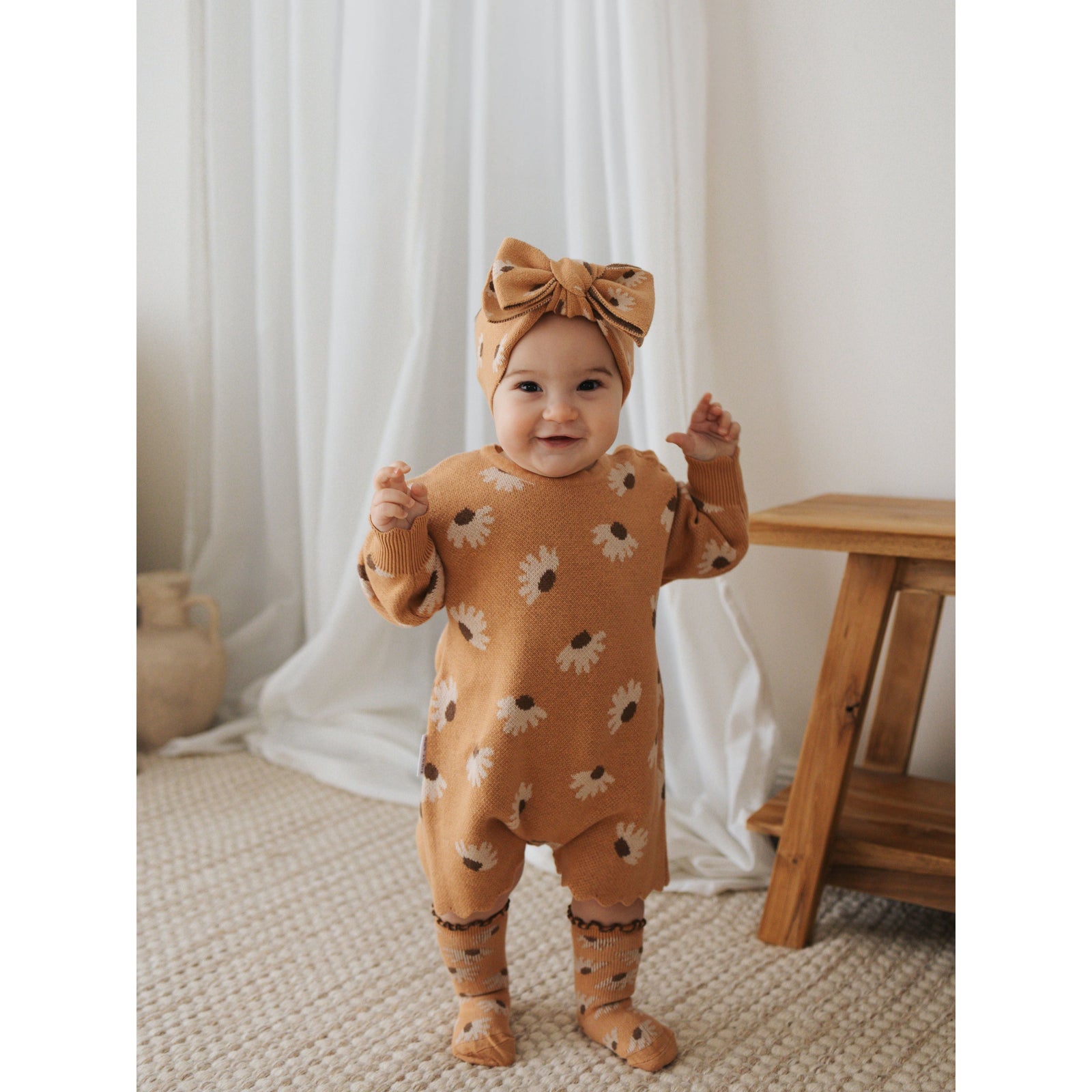 Long Sleeve Playsuit - Hazel