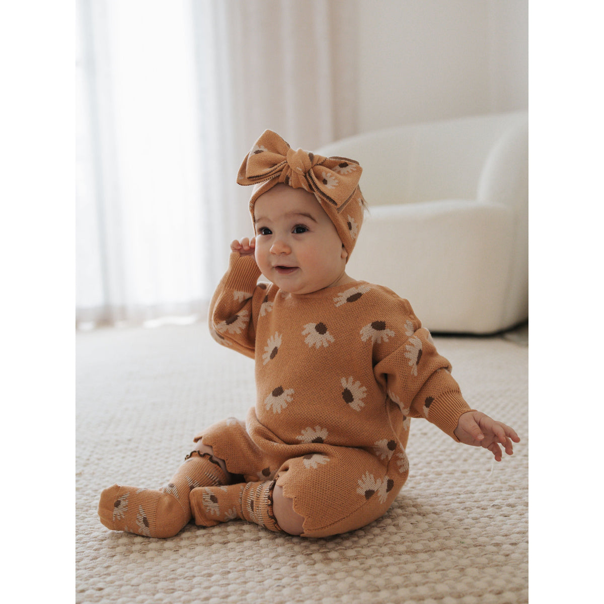 Long Sleeve Playsuit - Hazel