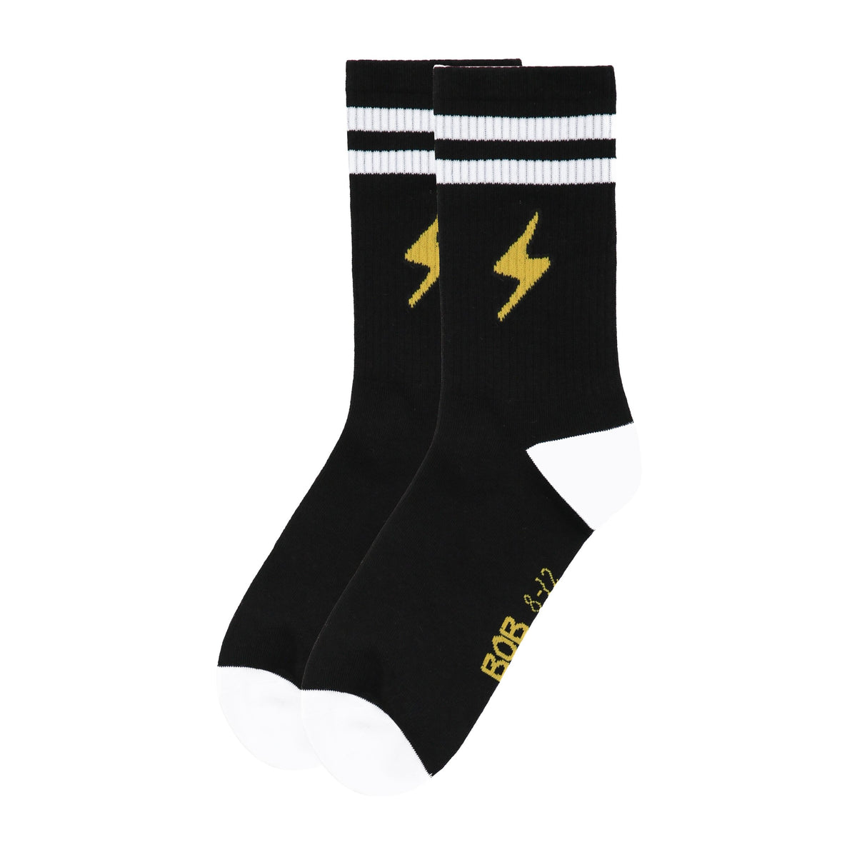 Black Bolts Skate Sock