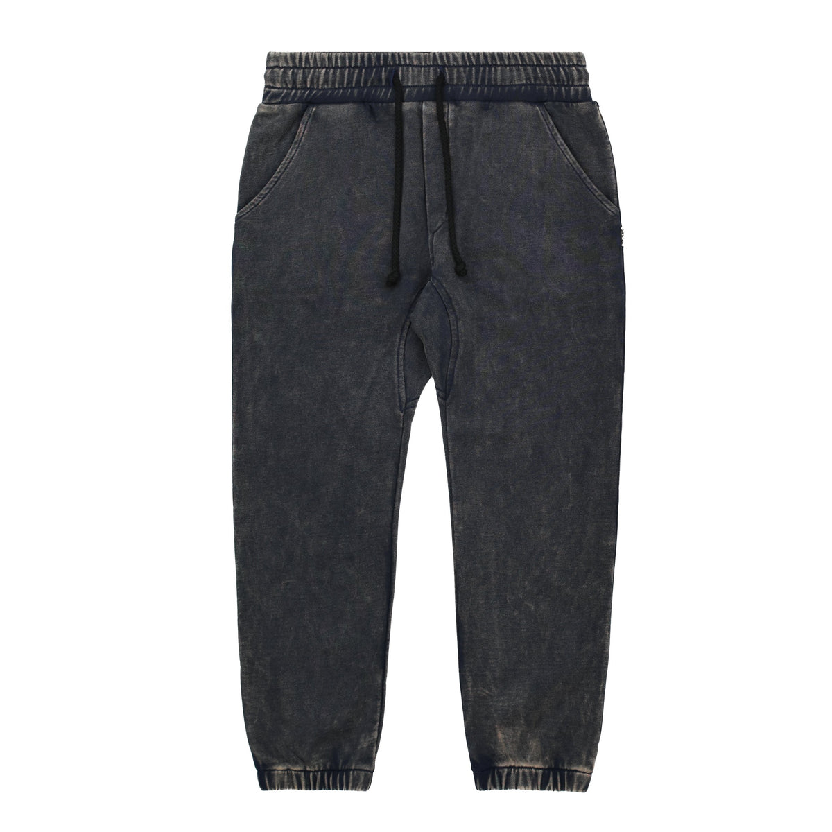 Black Wash Track Pants