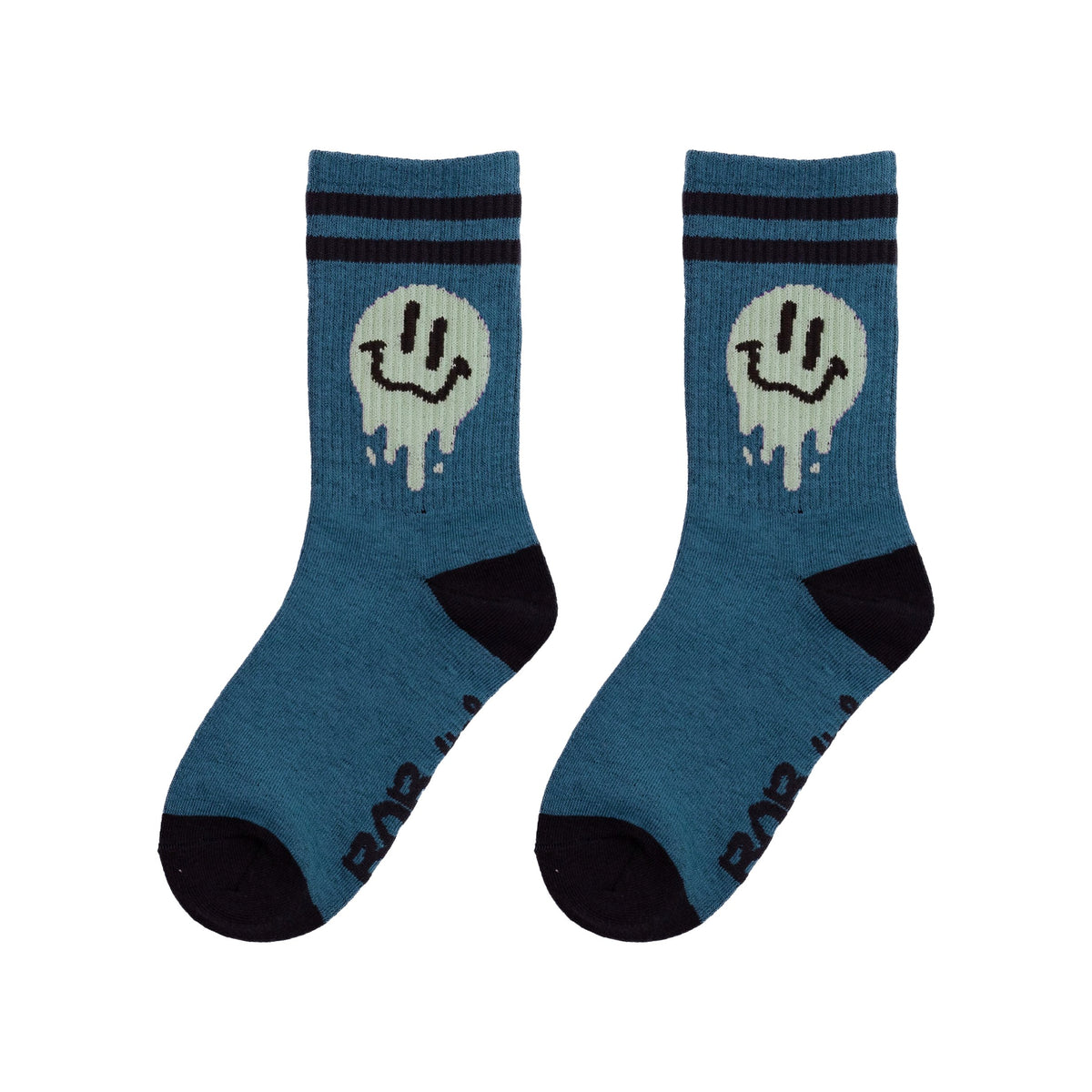 Blue Drippin Smiles Socks