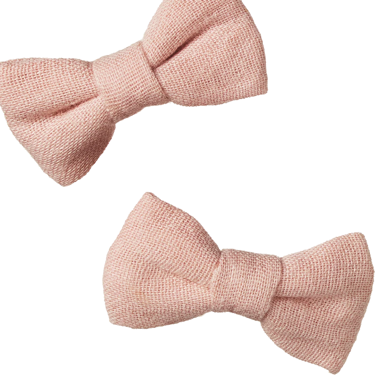 Bow Hair Clips 2 Pack - Rose Dust