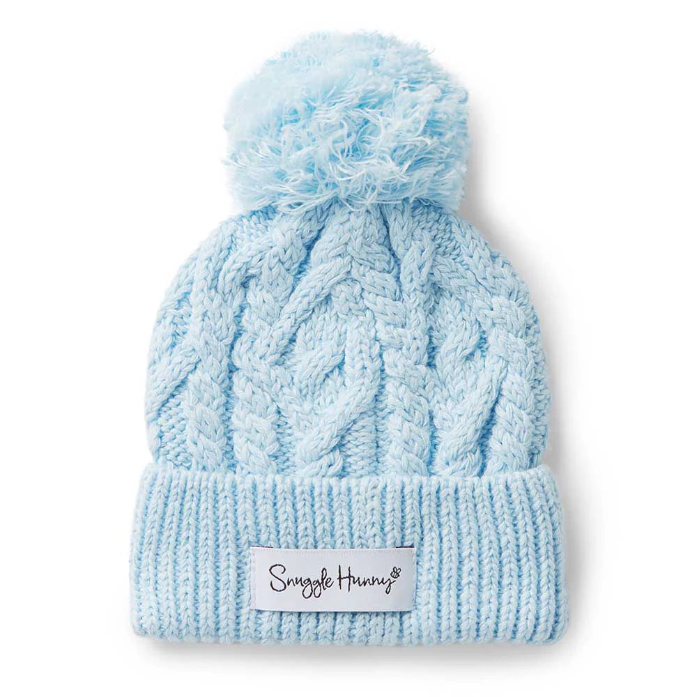 Baby Blue Organic Baby Knit Beanie