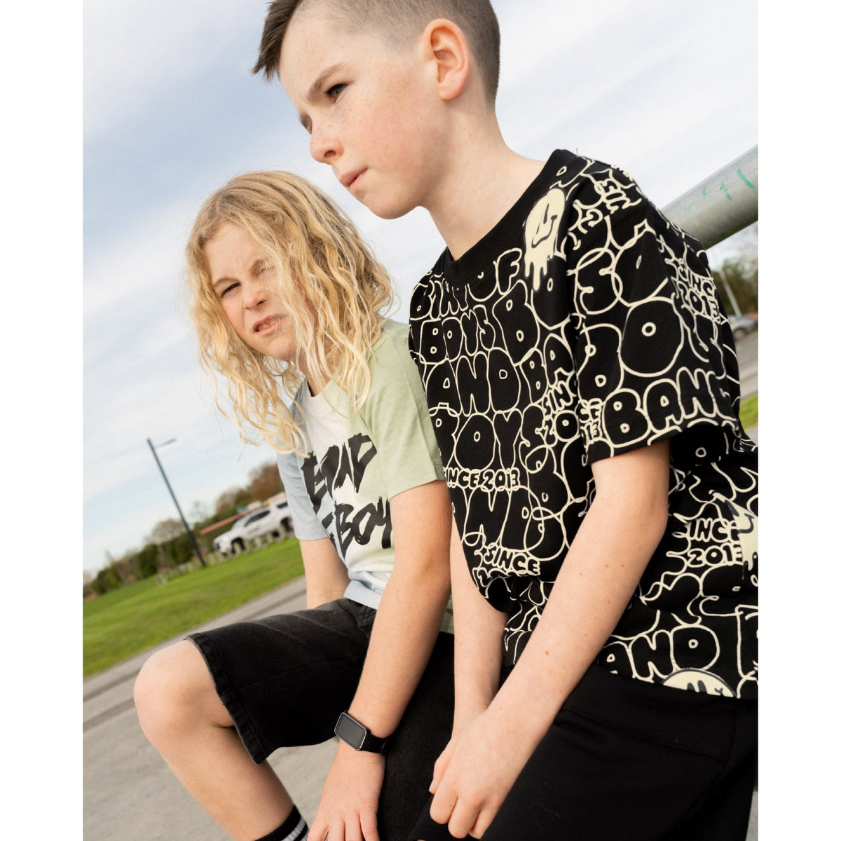 Black BOB Repeat Tee