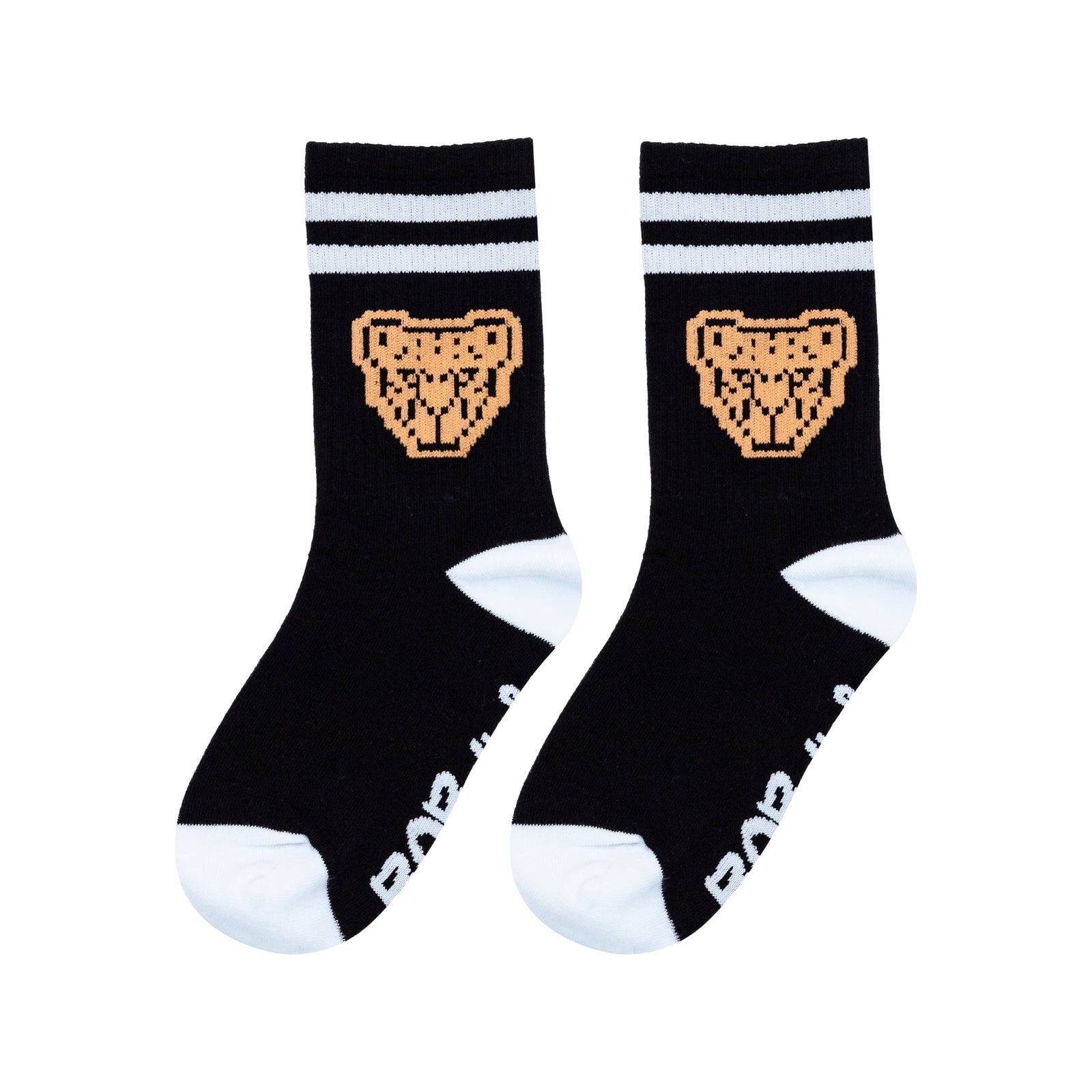 Black Gamer Orange Tiger Socks