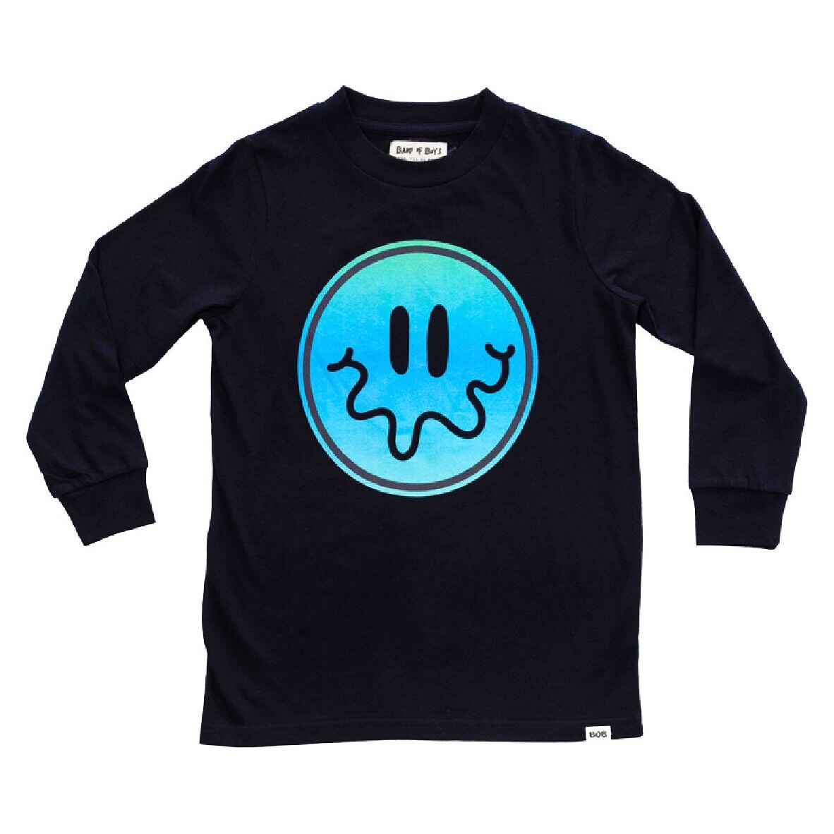 Black Gradient Smile Tee