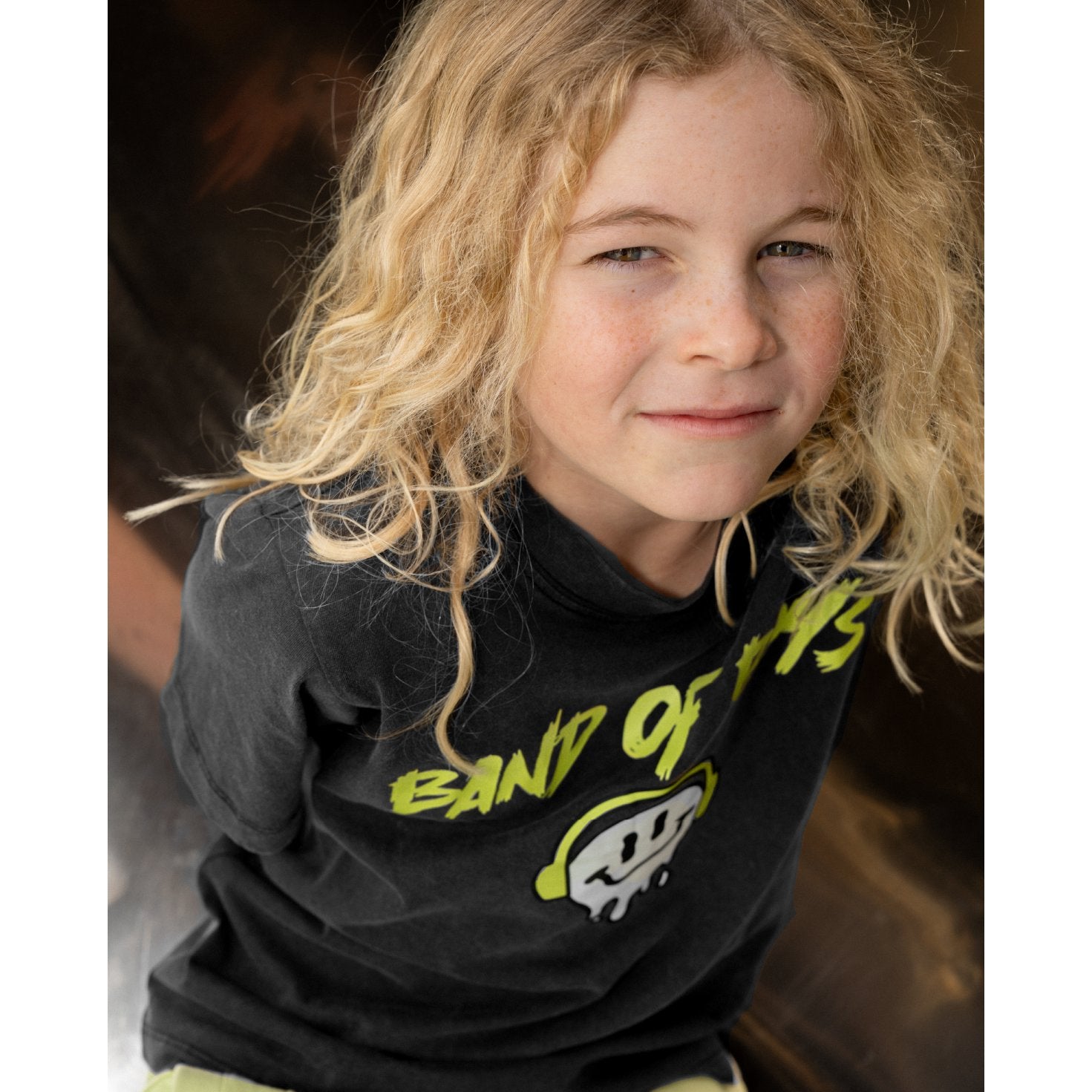 Black Wash BOB Smile Tee