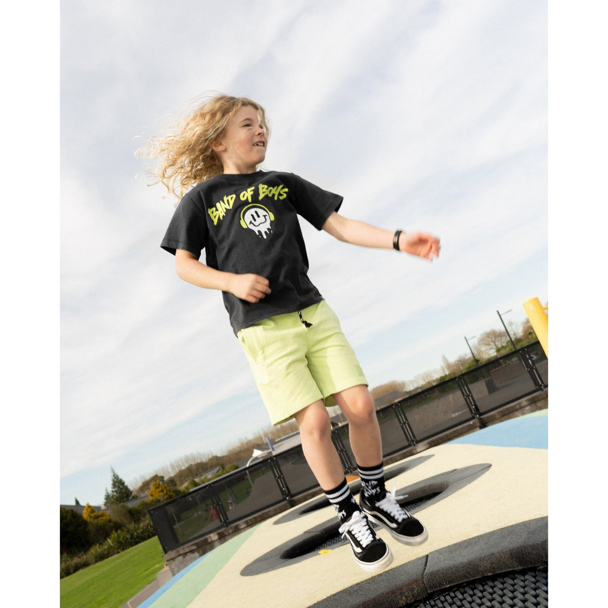 Black Wash BOB Smile Tee