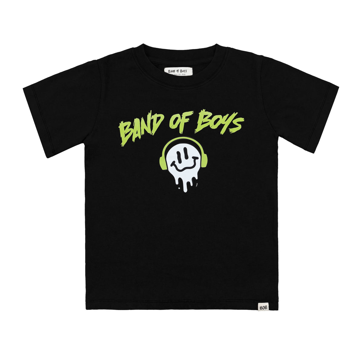 Black Wash BOB Smile Tee