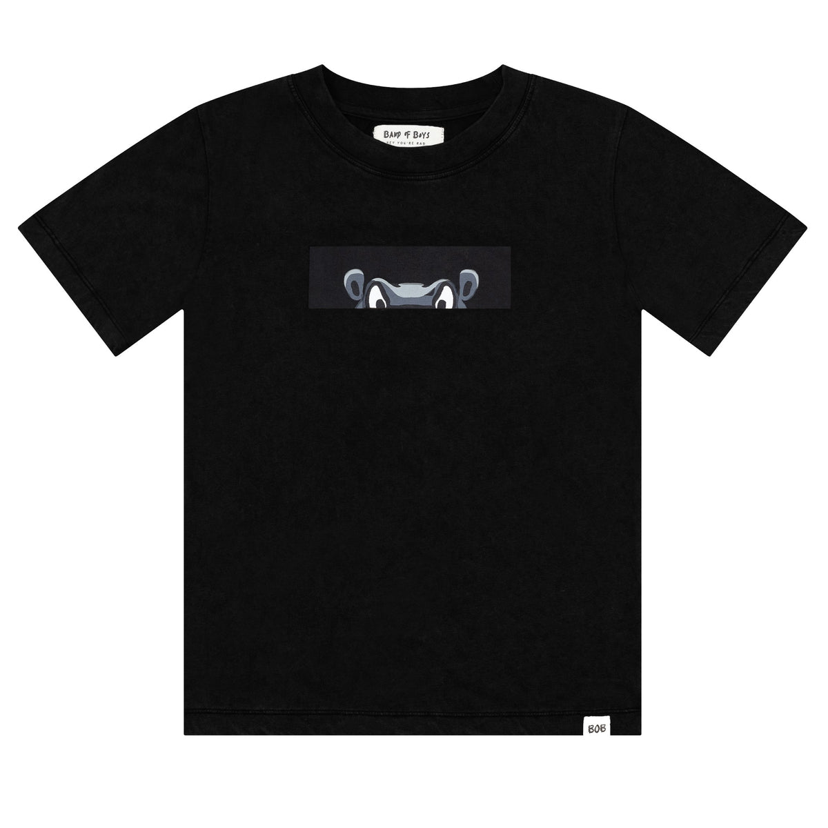 Black Wash Hippo Tee